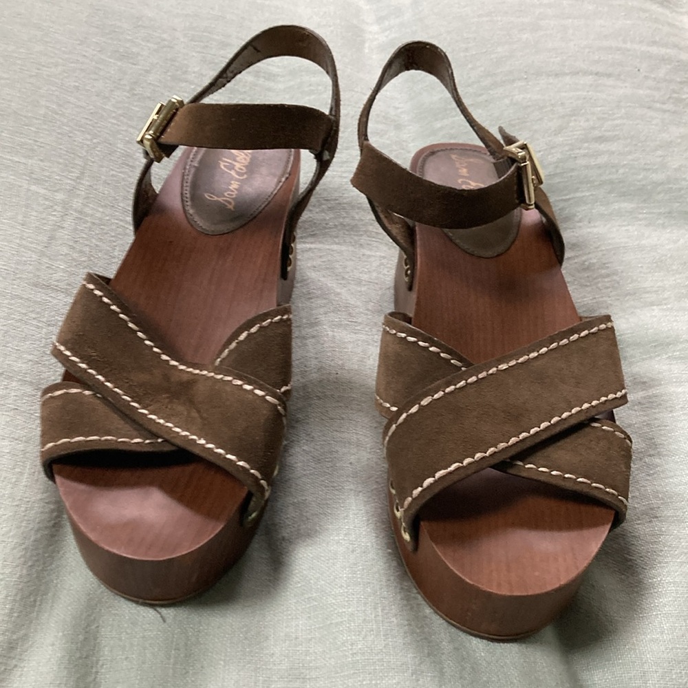 Sam Edelman Platform Wood “Brylee” Sandals